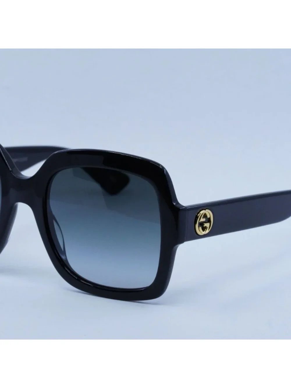 Gucci GG0036SN 001 Sunglasses Black Square Frame, Grey Lenses